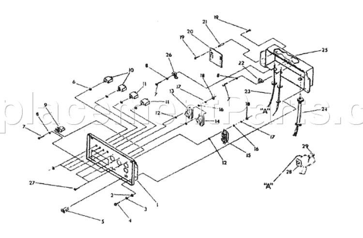 Page A Diagram and Parts List for 9797-1  Briggs and Stratton Generator